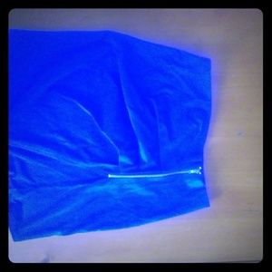 Blue mini skirt